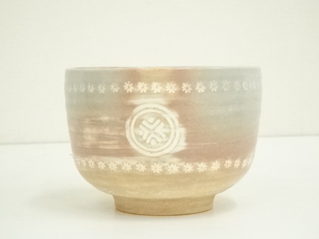 茶碗■古刷毛目 三島模様 江戸期 京焼三島手 古美術 時代物 骨董品■ 道具 ] - 道具 京焼 河合瑞豊造 御本三島茶碗（共箱） | ネット